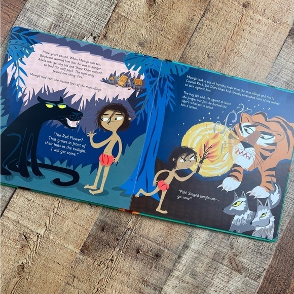 NEW The Jungle Book Board Book A Baby Lit Book Hardcover Picture Book - Picture 3 of 5